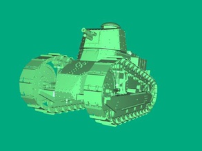 renault ft17 toys machinery 3d print model - Mito3D