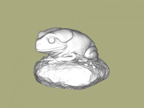 dinlenme kurbağa free 3d model download stl dosyası Oyuncaklar Hayvanlar oturmuş taş dosya 3d print model - Mito3D