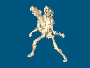 Wiedergänger Kostenlose 3d-Modell - download-stl-Datei Spielzeug Spiele Skelett Soldat doom stl-Datei 3d print model - Mito3D