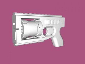 revo 2x gratuita modello 3d - scaricare il file stl I giocattoli L'arma doppio colpo di pistola 3d print model - Mito3D