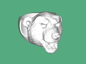 anel urso moda enfeites 3d print model - Mito3D