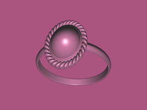 anel pedra obj moda enfeites 3d print model - Mito3D