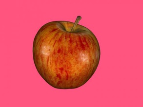 ripe apple free 3d model - download obj file Home Kitchen popular fruit textures 3d print model - Mito3D