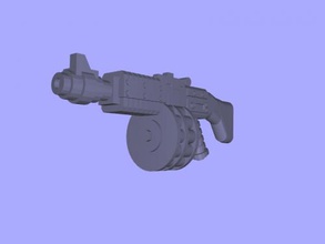 ripper gun free 3d model - download stl file Toys Weapon warhammer 3d print model - Mito3D