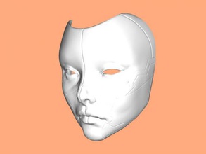 roboter geisha maske spielzeuge filme 3d print model - Mito3D