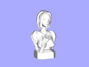 ragazza robotica arte scultura 3d print model - Mito3D