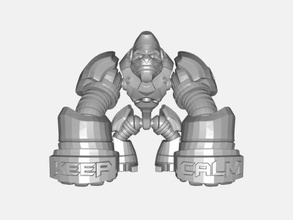 robot goril oyuncaklar hayvanlar 3d print model - Mito3D