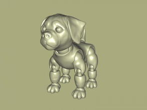 robot dog free 3d model - download stl file Toys Animals toy future 3d print model - Mito3D