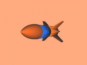 rocket free 3d model - download obj file Toys Machinery ballistic missile 3d print model - Mito3D