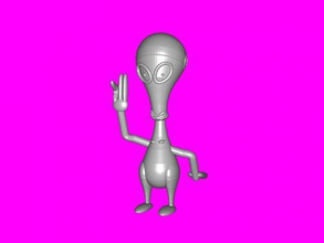 roger livre modelo 3d - download de arquivo stl Brinquedos Desenhos animados alien american dad 3d print model - Mito3D