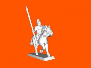 roman cavalry free 3d model - download stl file Toys People auxiliary horse units 3d print model - Mito3D