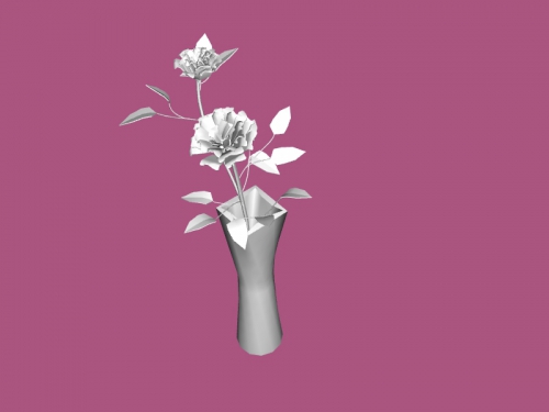 roses vase gratuit modèle 3d - télécharger le fichier obj La maison L'intérieur bush à la des 3D print model - Mito3D