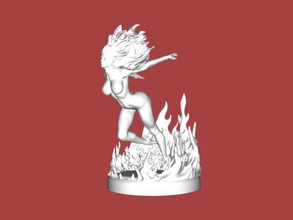 çalışan elemental ücretsiz 3d model - indirme nesne dosyası Oyuncaklar İnsanlar çıplak ateş elementi n dosya 3d print model - Mito3D