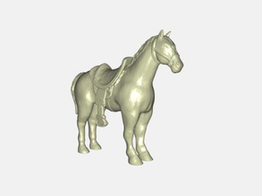 saddled horse toys animals 3d print model - Mito3D