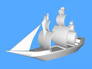 sailing ship toys machinery 3d print model - Mito3D