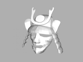 samurai maske obj mode zubehör 3d print model - Mito3D