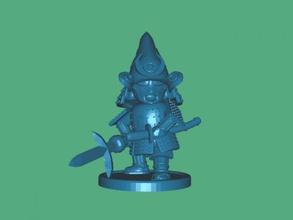 samurai estátua brinquedos 3d print model - Mito3D