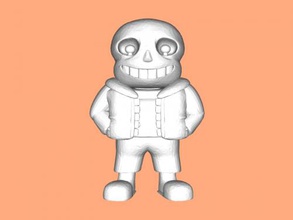 sans free 3d model - download stl file Toys Games skeleton undertale 3d print model - Mito3D