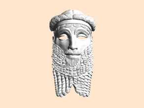 sargon mask free 3d model - download stl file Fashion Accessories first ruler akkadian empire 3d print model - Mito3D