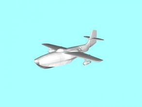 saunders-roe sra free 3d model - download stl file Toys Machinery british seaplane 3d print model - Mito3D