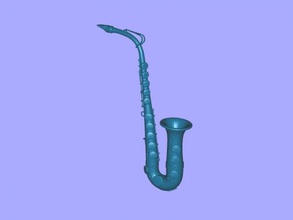 saxophon kunst musik 3d print model - Mito3D