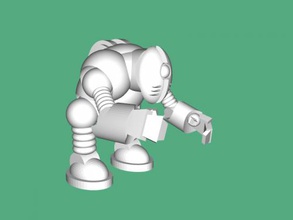 sc-fi robot gratis modelo 3d - descargar archivo stl Los juguetes De la maquinaria de fans del mundo ciencia ficción 3d print model - Mito3D
