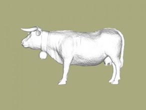 scanned cow free 3d model - download stl file Toys Animals high-quality animal scan 3d print model - Mito3D