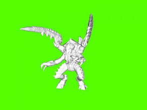scary alien free 3d model - download stl file Toys Games combat 3d print model - Mito3D