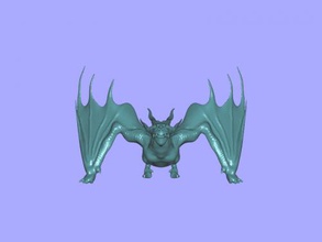 scary dragon free 3d model - download obj file Toys Animals terrible evil creation 3d print model - Mito3D