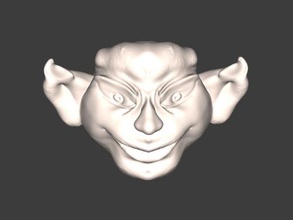 beängstigend-Kopf Kostenlose 3d-Modell - download-stl-Datei Kunst Skulptur Kopf große Ohren stl-Datei 3d print model - Mito3D