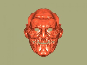 scary mask free 3d model - download stl file Fashion Accessories terrible demon 3d print model - Mito3D