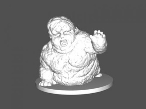 scary monster free 3d model - download stl file Toys Cartoons huge fat 3d print model - Mito3D