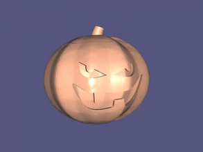 scary pumpkin free 3d model - download stl file Home Accessories sinister halloween 3d print model - Mito3D