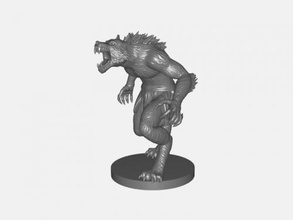 scary werewolf toys cartoons 3d print model - Mito3D
