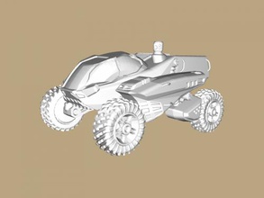 sci-fi gratuito atv 3d sem modelo - download de arquivo stl Brinquedos De máquinas rodas grandes 3d print model - Mito3D