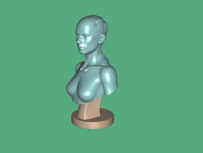 scifi buste obj art sculpture 3d print model - Mito3D