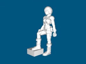 scifi menina brinquedos 3d print model - Mito3D