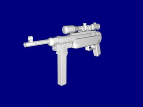 sci-fi smg ücretsiz 3d model download stl dosyası Oyuncaklar Silah tabanlı Alman silah dosya 3d print model - Mito3D