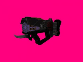 sci-fi submachine gun free 3d model - download obj file Toys Weapon futuristic weapons textures 3d print model - Mito3D