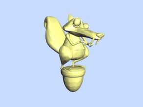 scrat free 3d model - download obj file Toys Cartoons funny squirrel ice age 3d print model - Mito3D