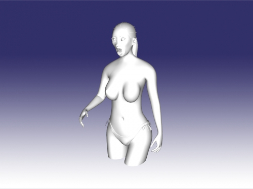 hurlant fille jouets 3D print model - Mito3D