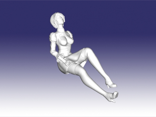 seated 2b toys games 3D print model - Mito3D