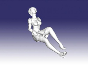 seated 2b toys games 3d print model - Mito3D
