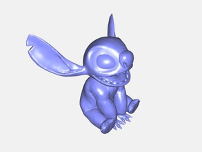 seated stitch toys cartoons 3d print model - Mito3D