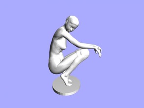 seductive girl free 3d model - download stl file Toys People beautiful naked statuette 3d print model - Mito3D