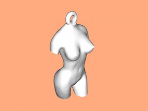 sexy corpo chaveiro moda acessórios 3d print model - Mito3D