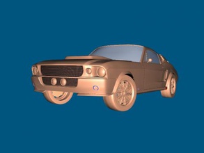 shelby eleanor free 3d model - download obj file Toys Machinery car first copy which released 1967 3d print model - Mito3D