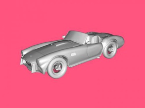 shelby high poly free 3d model - download obj file Toys Machinery amazing popular car 3d print model - Mito3D