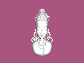 shiva Büste Kostenlose 3d-Modell - download obj-Datei Kunst Skulptur indischen Gottheiten 3d print model - Mito3D