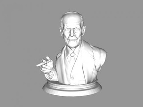 sigmund freud kunst skulptur 3d print model - Mito3D